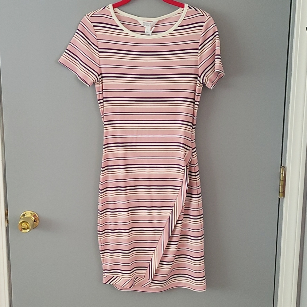 NWT Market & Spruce Pink Striped Dress